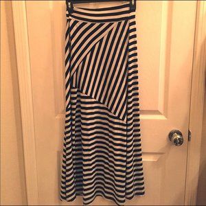 charlotte russe stripped long skirt size small